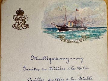 [England - King Edward V11 era] - An official menu card for