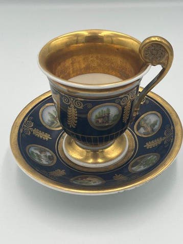 Vieux Paris - Tasse à café - Porcelaine - Empire