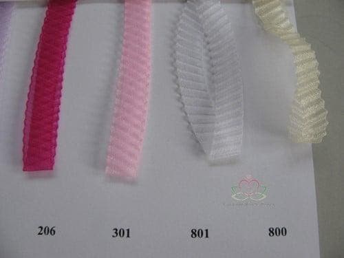 Lint Organza geplooid 206 Fuchsia Azalea 10 mm rol 15 meter, Hobby & Loisirs créatifs, Bricolage