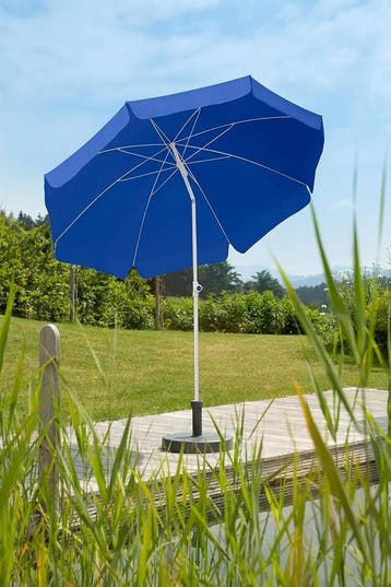 Schneider Parasol Ibiza, terracotta, rond, 240 cm, 681-05..., Tuin en Terras, Ophalen of Verzenden, Nieuw