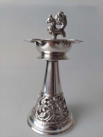 Olielamp - .925 zilver - Dit is een traditionele Indiase
