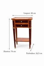 Table - Bois - Table de chevet de style, Antiquités & Art