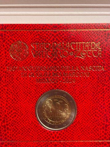 Vaticaan. 2 Euro 2024 Guglielmo Marconi (Zonder