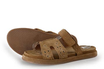 Manfield Slippers in maat 40 Bruin, Kleding | Dames, Slippers, Bruin, Verzenden, Manfield