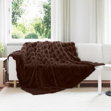 vidaXL Antislip deken van imitatie konijnenbont Olite 4 st, Verzenden, Nieuw