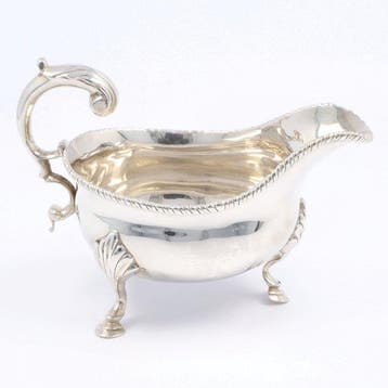 George III - Sausboot (Londen 1774) - Saucière - Argent 925, Antiquités & Art
