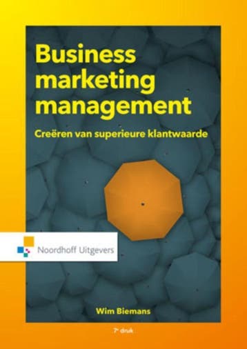 Business marketing management / Vast Boek 9789001863104, Boeken, Verzenden, Zo goed als nieuw, Wim Biemans