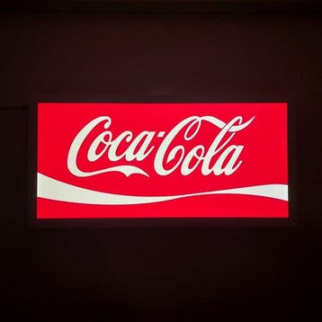 Coca-Cola - Lichtbord - Coca-Cola verlicht reclamebord -