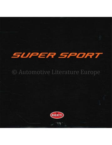 2010 BUGATTI VEYRON SUPER SPORT PERS CD