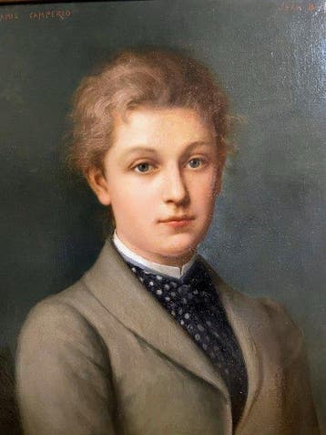 Jean Benner (1836-1906) - Ritratto di giovane, Antiek en Kunst, Kunst | Schilderijen | Klassiek