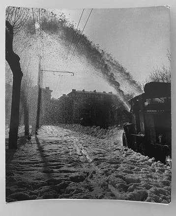 Jean Ribiere (1922 - 1989) - Chasse-neige, Perpignan, 1954