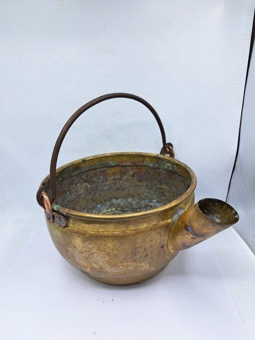 Emmer - Waterketel - Koper, Messing - Ketel met Schenktuit, Antiquités & Art, Antiquités | Autres Antiquités