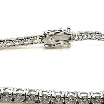 Armband - 14 karaat Witgoud - 5.55ct. tw. Diamant