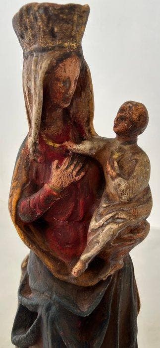 Statue, Madonna met Kind - 24 cm - Plâtre