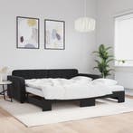 vidaXL Slaapbank onderschuifbed en matrassen 100x200 cm, Verzenden, Nieuw