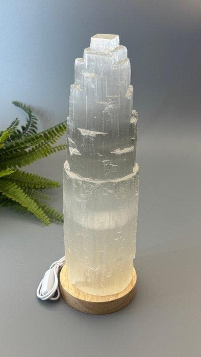 Indrukwekkende XXL seleniettoren met verlichting – Magisch, Collections, Minéraux & Fossiles