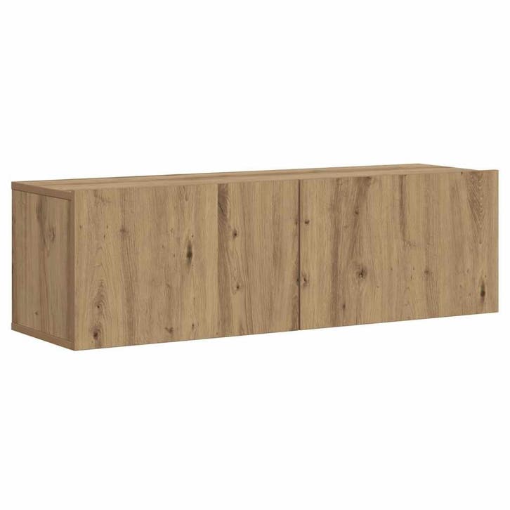 vidaXL Tv-wandmeubel 100x30x30 cm bewerkt hout artisanaal, Maison & Meubles, Armoires | Mobilier de télévision, Envoi