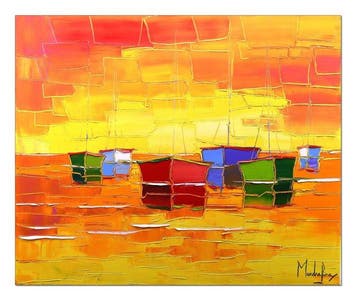 Caroline Mandrafina - Pfleger  Soleil levant au port