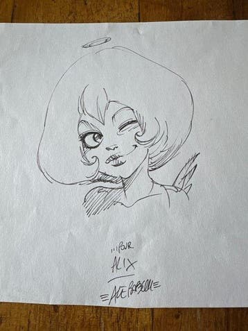 Barbucci - 1 Dessin original dédicacé - Sky Doll, Nieuw