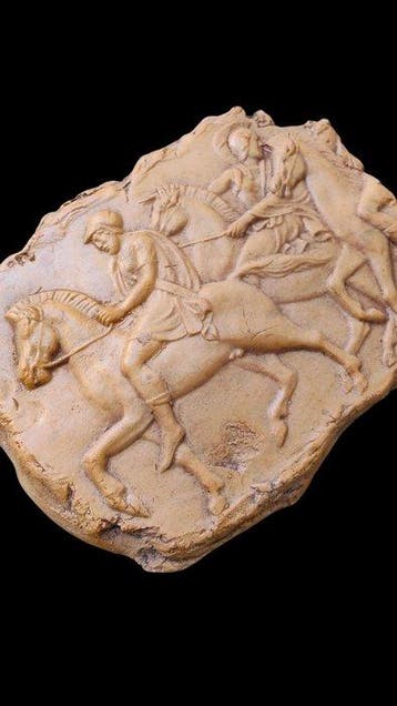 sculptuur, Pretoriani Romani - 18 cm - Gegoten steen
