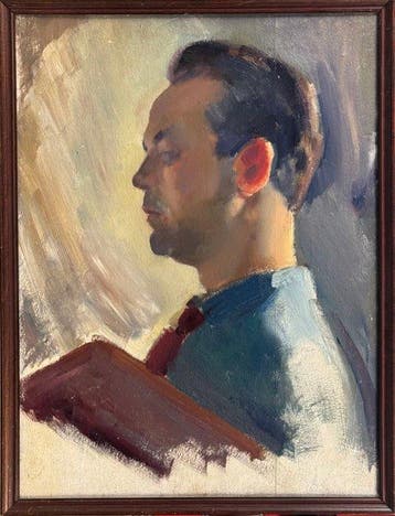 Plato Cornelius Ustinov (1903-1990) - Autoportrait