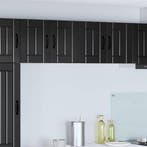 vidaXL Vaatwasserpaneel Lucca 2 pcs Zwart 60 x 31 x 40 cm, Huis en Inrichting, Kasten | Overige, Verzenden, Nieuw
