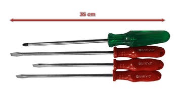 Set van 4 XXL magnetische schroevendraaiers (mixset), Verzenden, Nieuw
