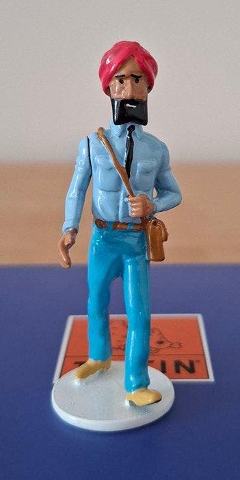 Tintin - Figurine Tintin Carte de voeux 1972 - Pixi /