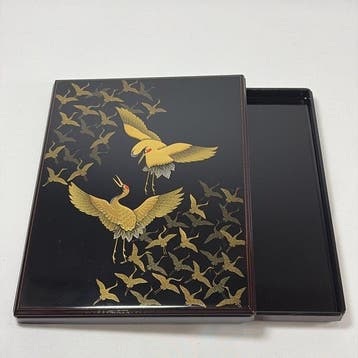 Japanese Lacquerware Document Gold Maki-e - Doos (2) -