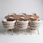 Tafel Plat Ovaal Eikenhout  Half Rond  220x100, Huis en Inrichting, Tafels | Eettafels, Nieuw