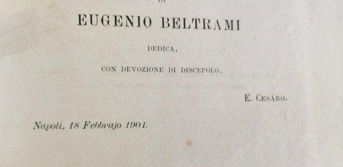 Giuseppe Boggio; Ernesto Cesàro - Raro lotto storico, Antiquités & Art, Antiquités | Livres & Manuscrits