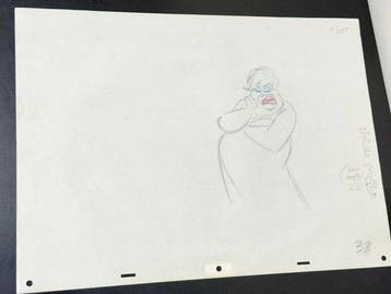 Walt Disney - Originele animatietekening van Ursula (1989) -, Nieuw