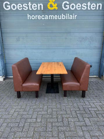 Gebruikte Set Banken + Tafel, Maison & Meubles, Tables | Tables à manger, Ophalen