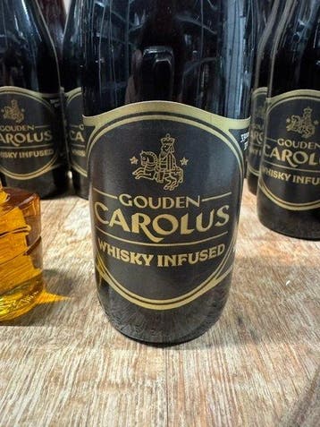 Het Anker - 18 Gouden Carolus Whisky Infused Dark & 3 Gouden, Verzamelen, Wijnen, Nieuw