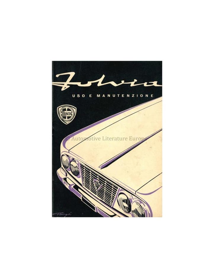 1965 LANCIA FULVIA BERLINA INSTRUCTIEBOEKJE ITALIAANS, Autos : Divers, Modes d'emploi & Notices d'utilisation