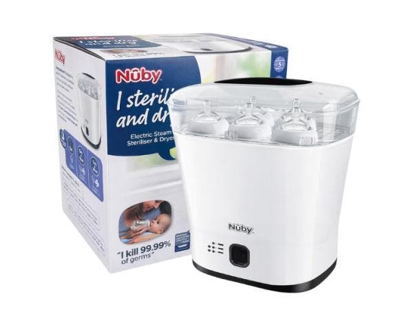 Veiling - Nuby Flessen Sterilisator Elektrisch - Flessendrog, Kinderen en Baby's, Overige Kinderen en Baby's, Nieuw