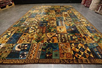 Vorwerk kunsttapijt – Paul Klee-ontwerp, jaren 1970, Bauhaus, Nieuw