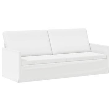 vidaXL 3-zits sofa Wit 190 x 81 x 82 cm Stof, Verzenden