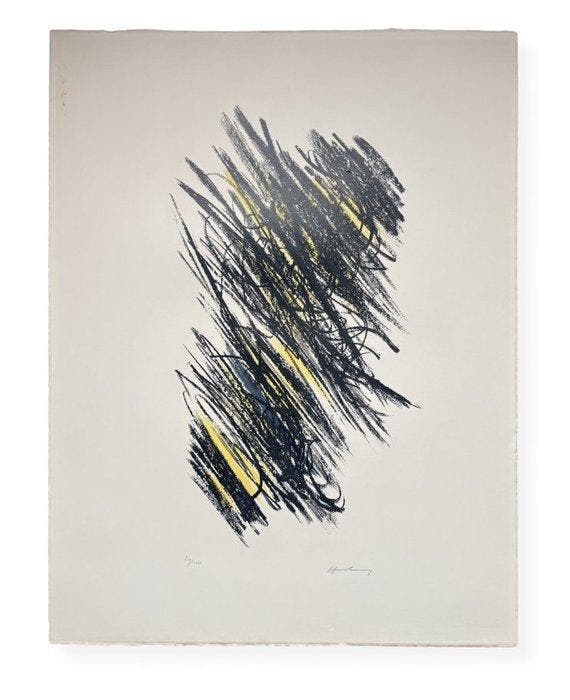Hans Hartung (1904-1989) - L 25, Antiquités & Art, Antiquités | Autres Antiquités