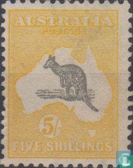 Australië - Kangoeroe - 1918, Postzegels en Munten, Postzegels | Oceanië, Postfris, Verzenden