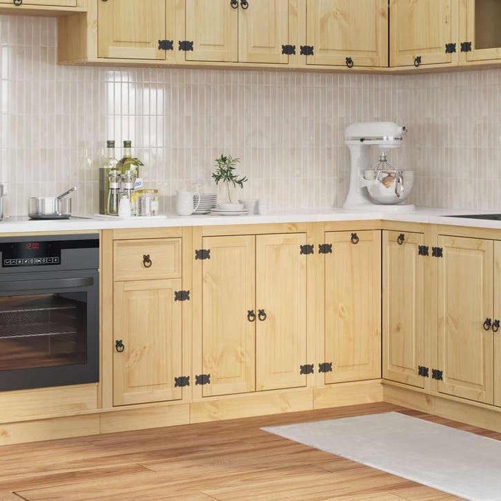 vidaXL Kast SKI HoningBruin 60 x 46 x 81,5 cm Massief, Huis en Inrichting, Kasten | Overige, Nieuw, Verzenden