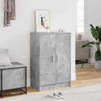 vidaXL Schoenenkast 60x35x92 cm bewerkt hout betongrijs, Verzenden, Nieuw