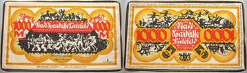 1000 Mark 1922-12-15 Stadtsparkasse Bielefeld, Postzegels en Munten, Verzenden