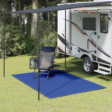 vidaXL Tenttapijt 250x200 cm HDPE blauw, Verzenden, Nieuw