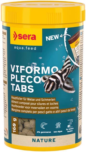 Sera Viformo Pleco Tabs 250ml (Bodemvissen), Dieren en Toebehoren, Ophalen of Verzenden, Nieuw, Overige typen