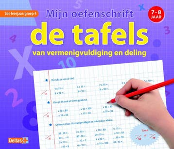 Mijn oefenschrift de tafels van vermenigvuldiging en deling, Verzenden, Zo goed als nieuw, Emy Geyskens