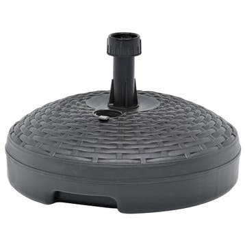 vidaXL Parasolvoet gevuld zand/water 20 L kunststof rattan, Verzenden, Nieuw