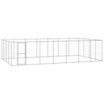 vidaXL Hondenkennel 33,88 m² gegalvaniseerd staal, Verzenden, Nieuw