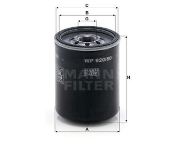 MANN Filter Oliefilter WP 920/80, Ophalen of Verzenden, Nieuw, Overige automerken