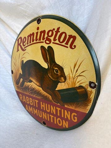 Remington Rabbit Hunting Ammunition – Emaille Jachtreclame